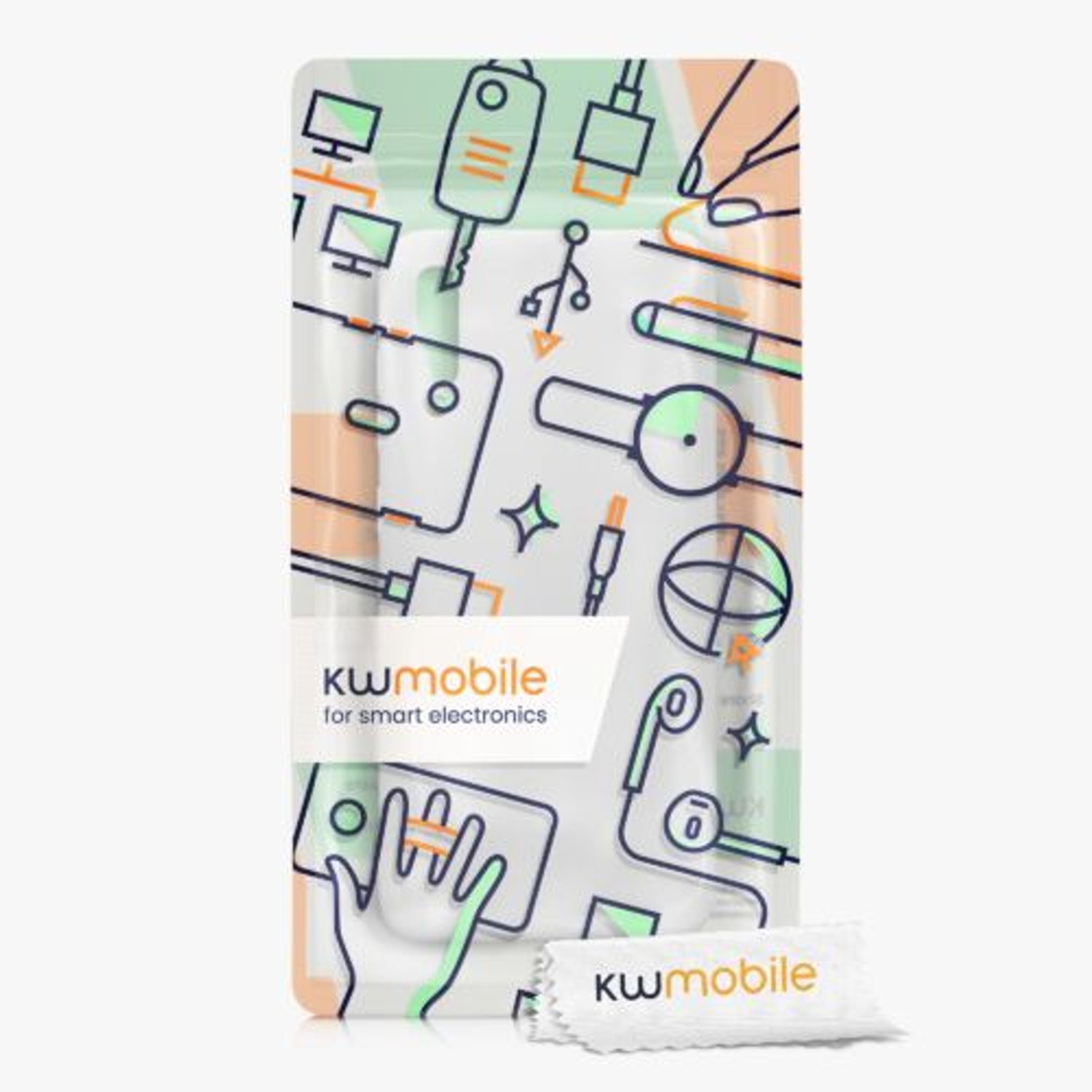 Husa Kwmobile pentru Samsung Galaxy A70, Silicon, Alb, 48427.48 fotografia produsului View 5 L