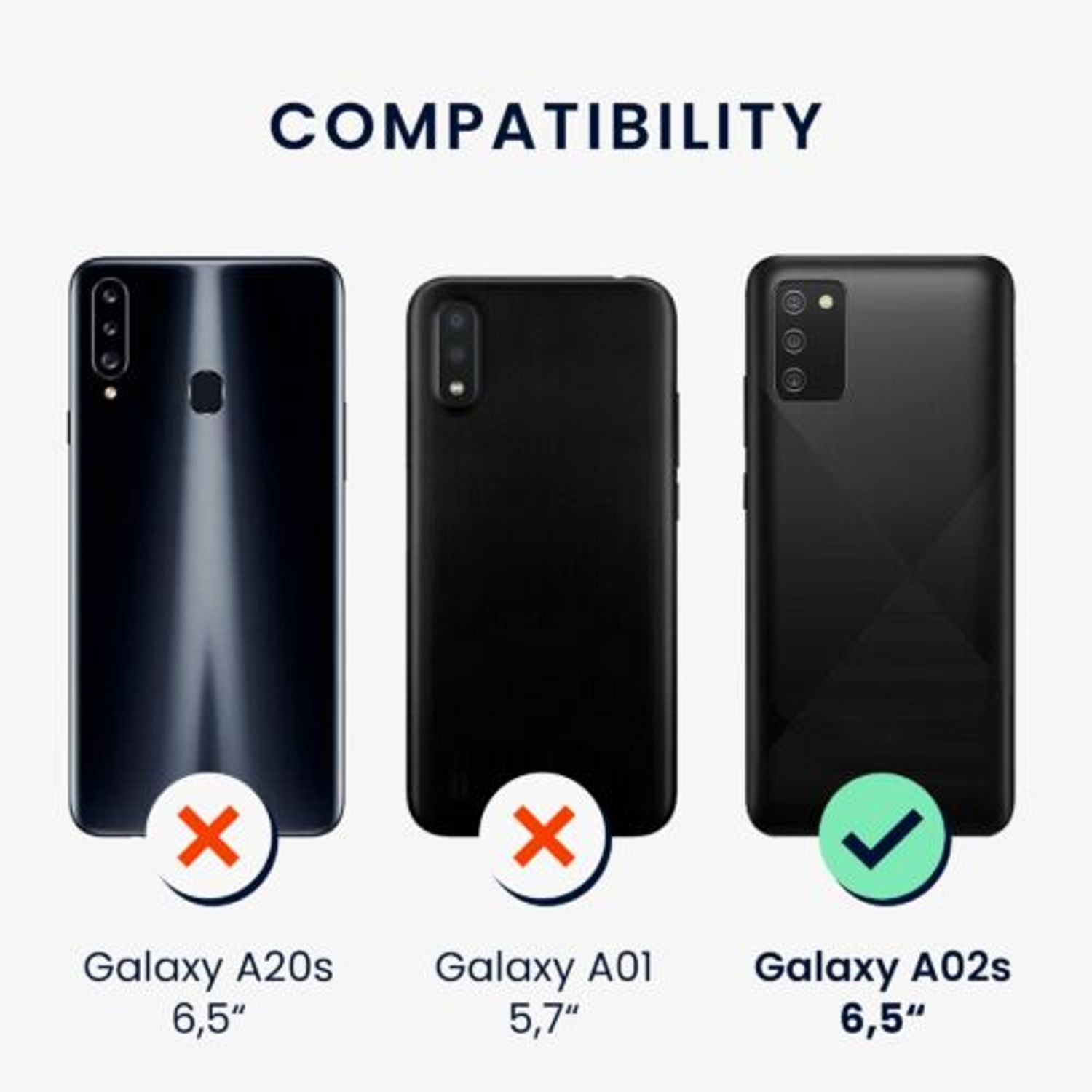 Husa Kwmobile pentru Samsung Galaxy A02s, Silicon, Verde, 54045.227 fotografia produsului View 3 L