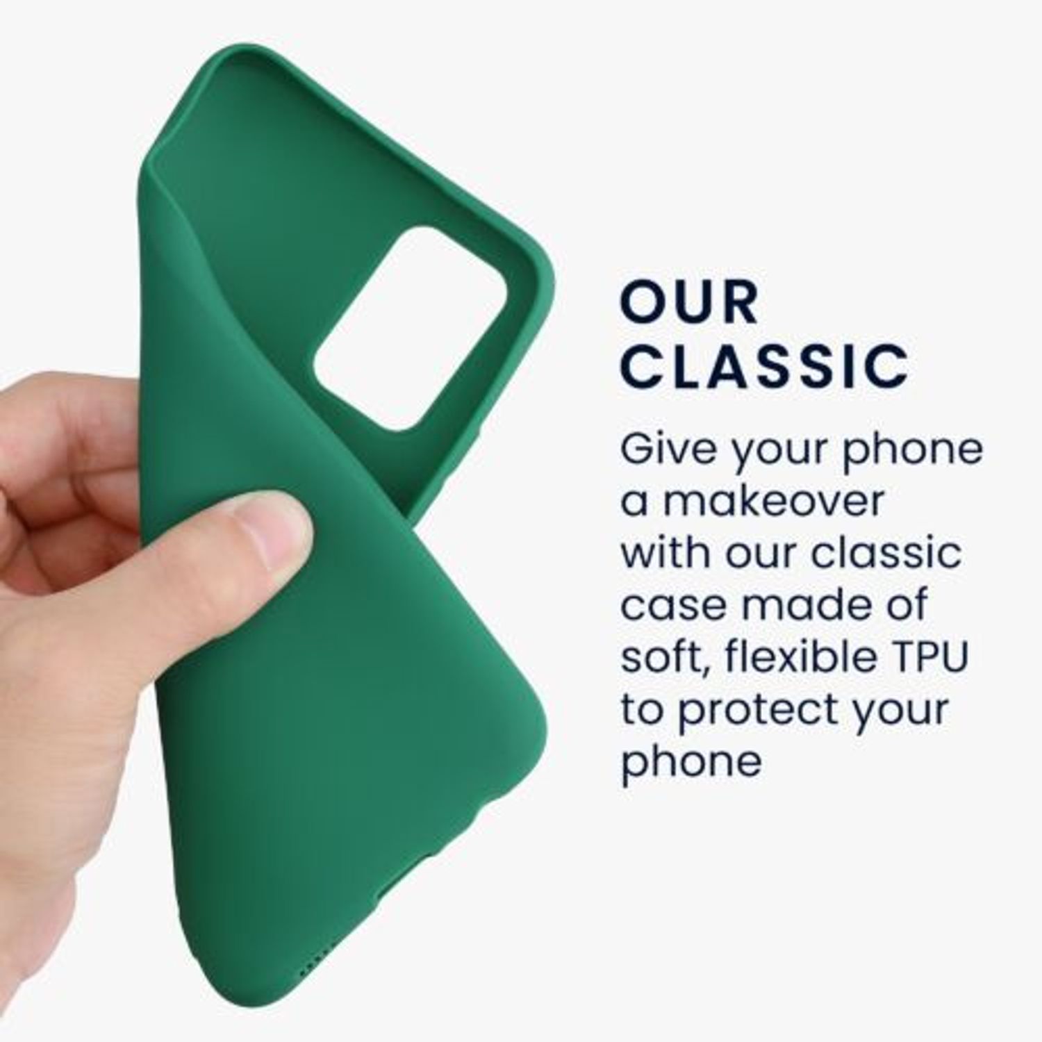 Husa Kwmobile pentru Samsung Galaxy A02s, Silicon, Verde, 54045.227 fotografia produsului View 4 L