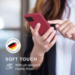 Husa Kwmobile pentru Samsung Galaxy A22, Silicon, Rosu, 55493.229 fotografia produsului View 4 S