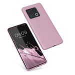 Husa Kwmobile pentru OnePlus 10 Pro, Silicon, Roz, 57245.52 fotografia produsului