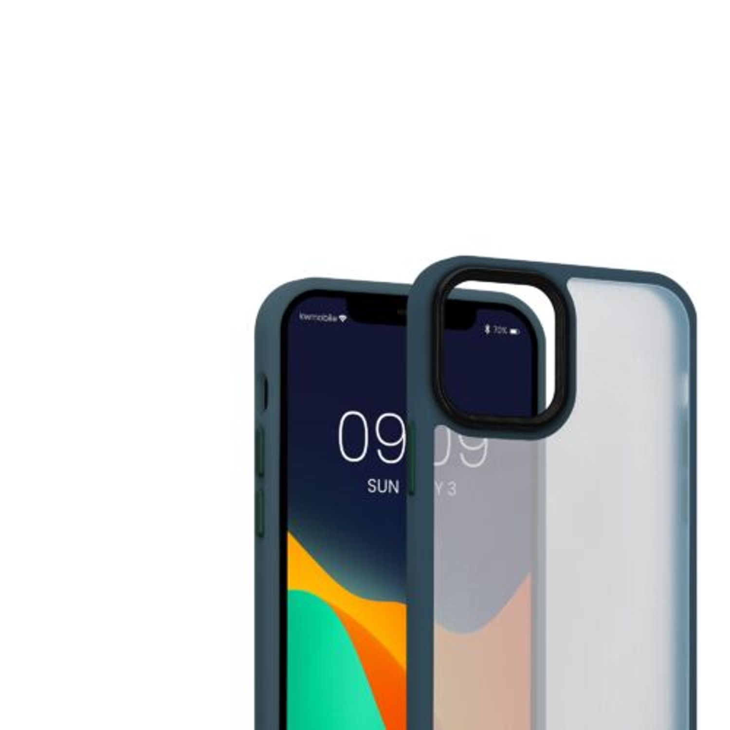 Husa Kwmobile pentru Apple iPhone 12/iPhone 12 Pro, Silicon, Verde/Transparent, 57458.80 fotografia produsului View 8 L