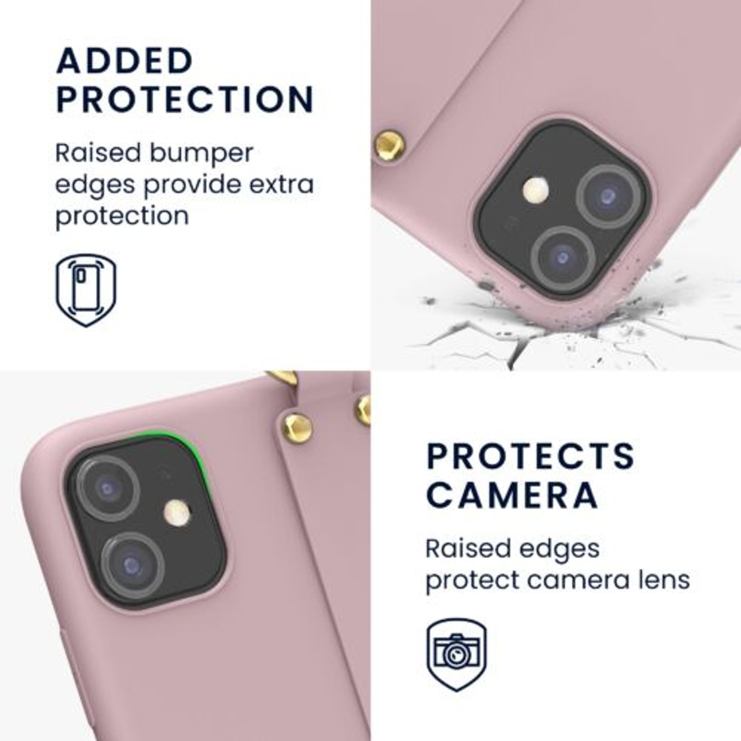 Husa Kwmobile pentru Apple iPhone 11, Silicon, Roz, 55104.193 fotografia produsului View 2 L