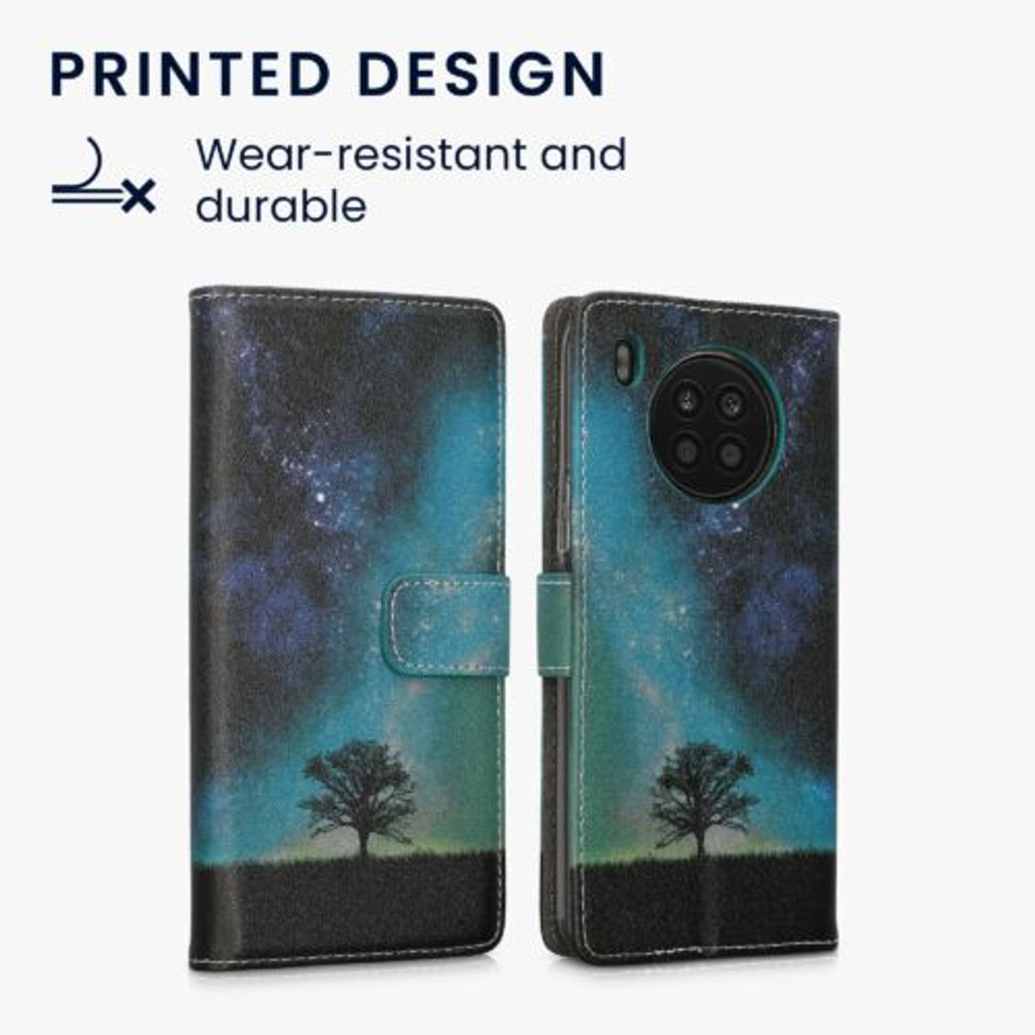 Husa Kwmobile pentru Honor 50 Lite, Piele ecologica, Multicolor, 57476.02 fotografia produsului View 2 L