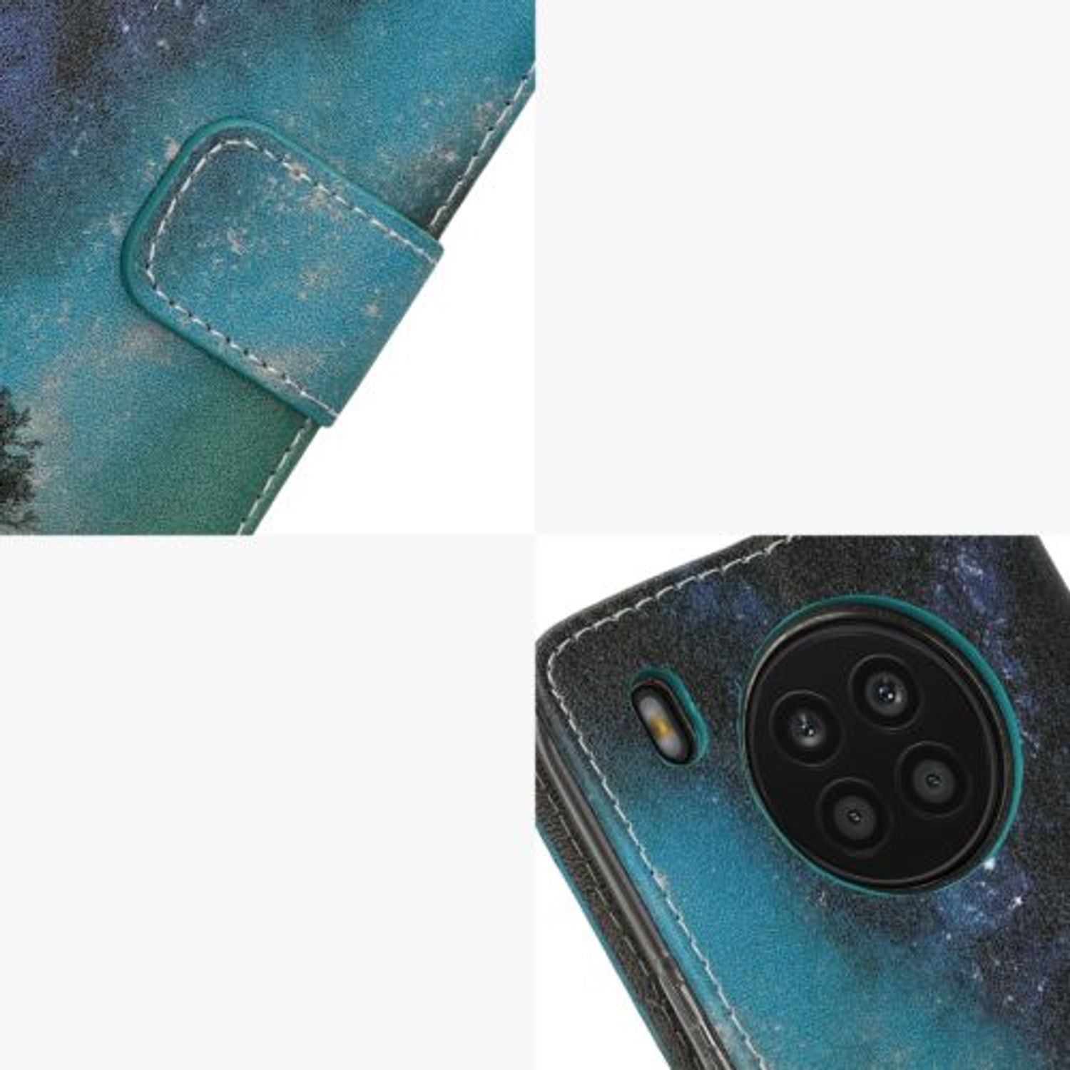 Husa Kwmobile pentru Honor 50 Lite, Piele ecologica, Multicolor, 57476.02 fotografia produsului View 10 L