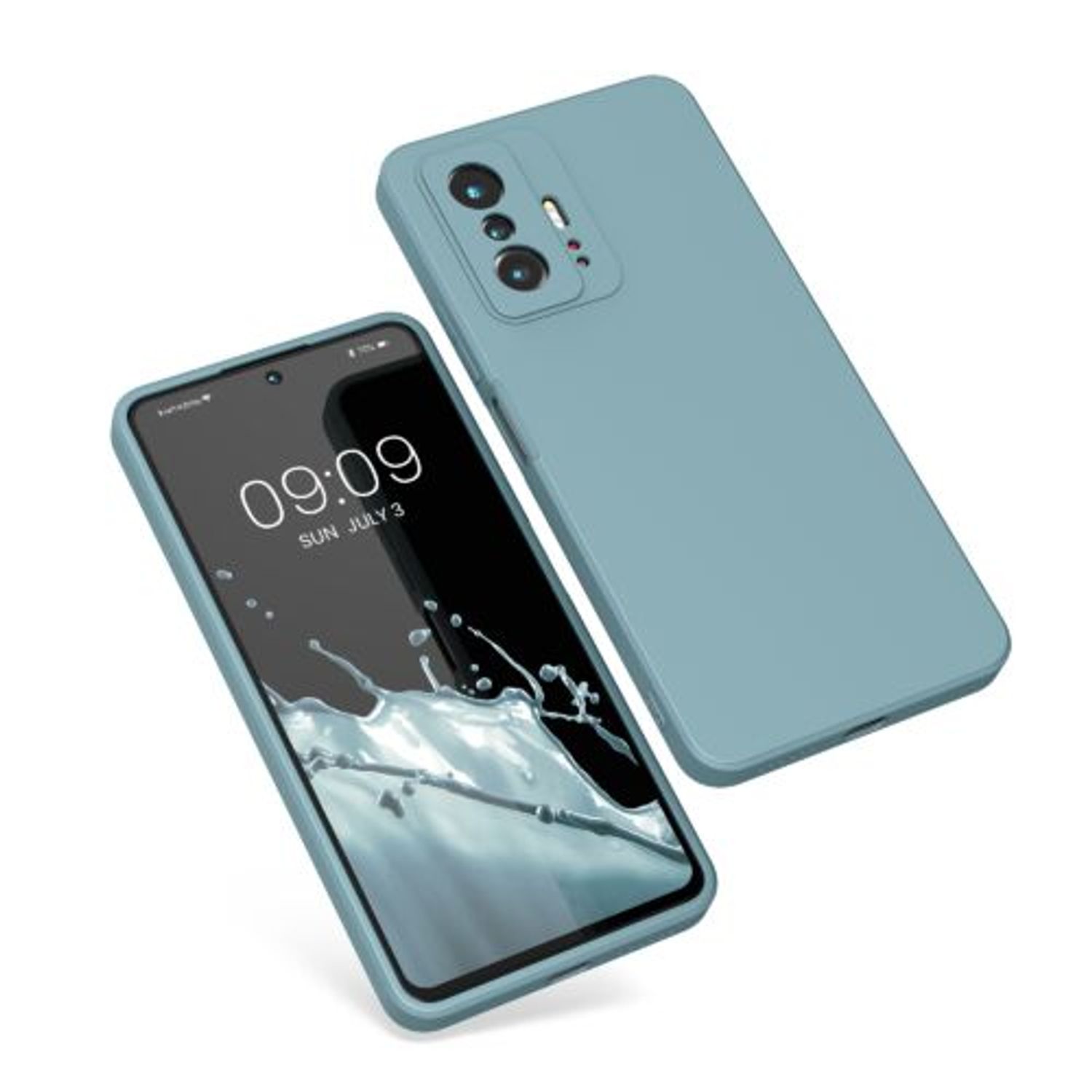 Husa Kwmobile pentru Xiaomi 11T/11T Pro, Silicon, Verde, 56573.207 fotografia produsului
