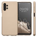 Husa Kwmobile pentru Samsung Galaxy A32 5G, Silicon, Auriu, 54329.66 fotografia produsului