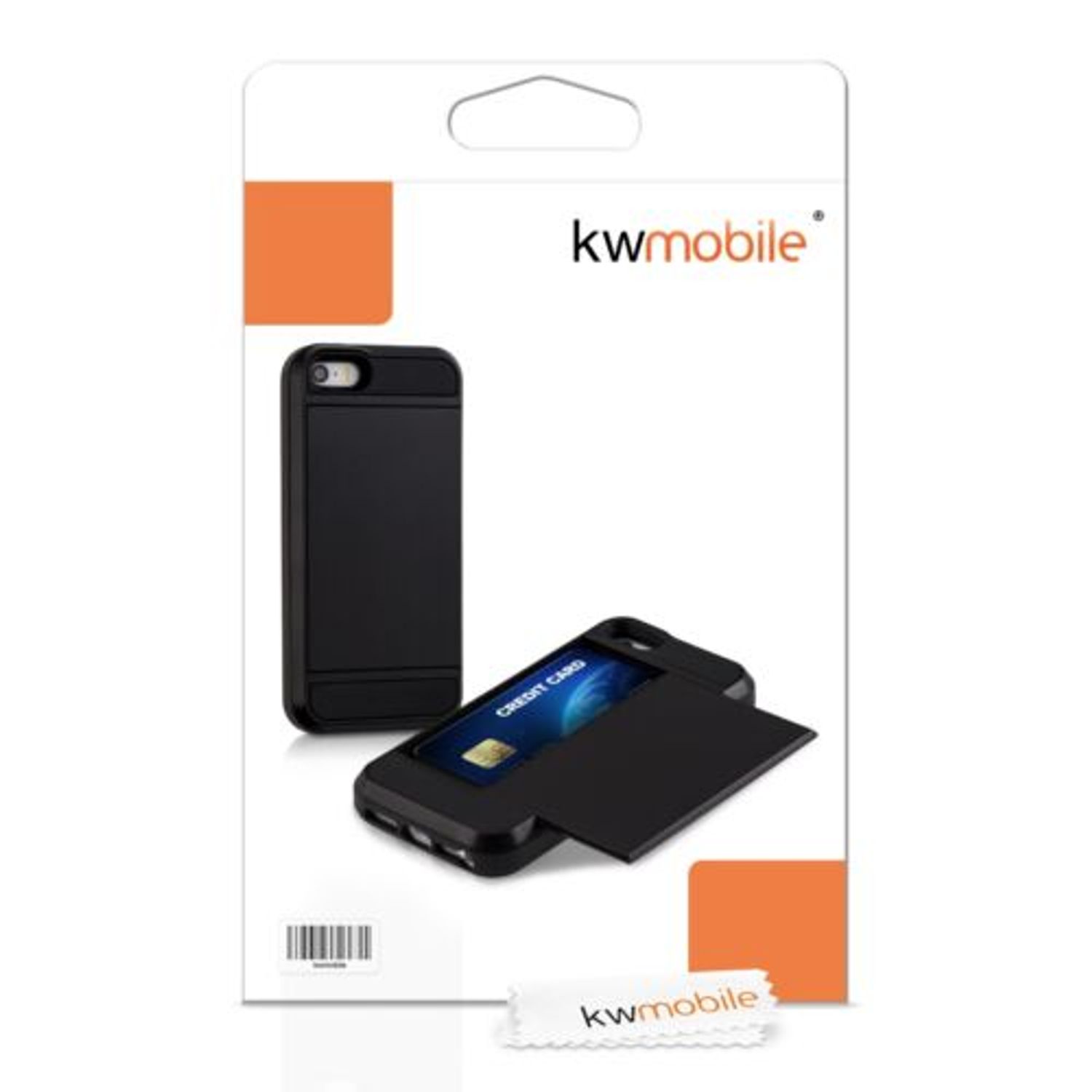 Husa pentru Apple iPhone 5/iPhone 5s/iPhone SE, Policarbonat, Negru, 34358.01 fotografia produsului View 7 L