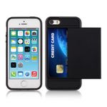 Husa pentru Apple iPhone 5/iPhone 5s/iPhone SE, Policarbonat, Negru, 34358.01 fotografia produsului View 2 S