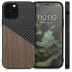 Husa Kwmobile pentru Apple iPhone 12/iPhone 12 Pro, Lemn, Maro/Negru, 57501.01 fotografia produsului