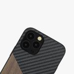 Husa Kwmobile pentru Apple iPhone 12/iPhone 12 Pro, Lemn, Maro/Negru, 57501.01 fotografia produsului View 7 S