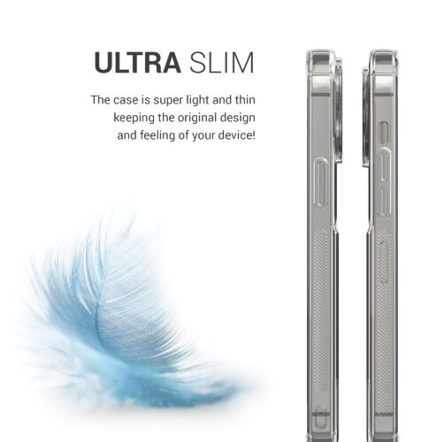 Husa Kwmobile pentru Apple iPhone 13 Pro Max, Silicon, Transparent, 57525.03 fotografia produsului View 4 L