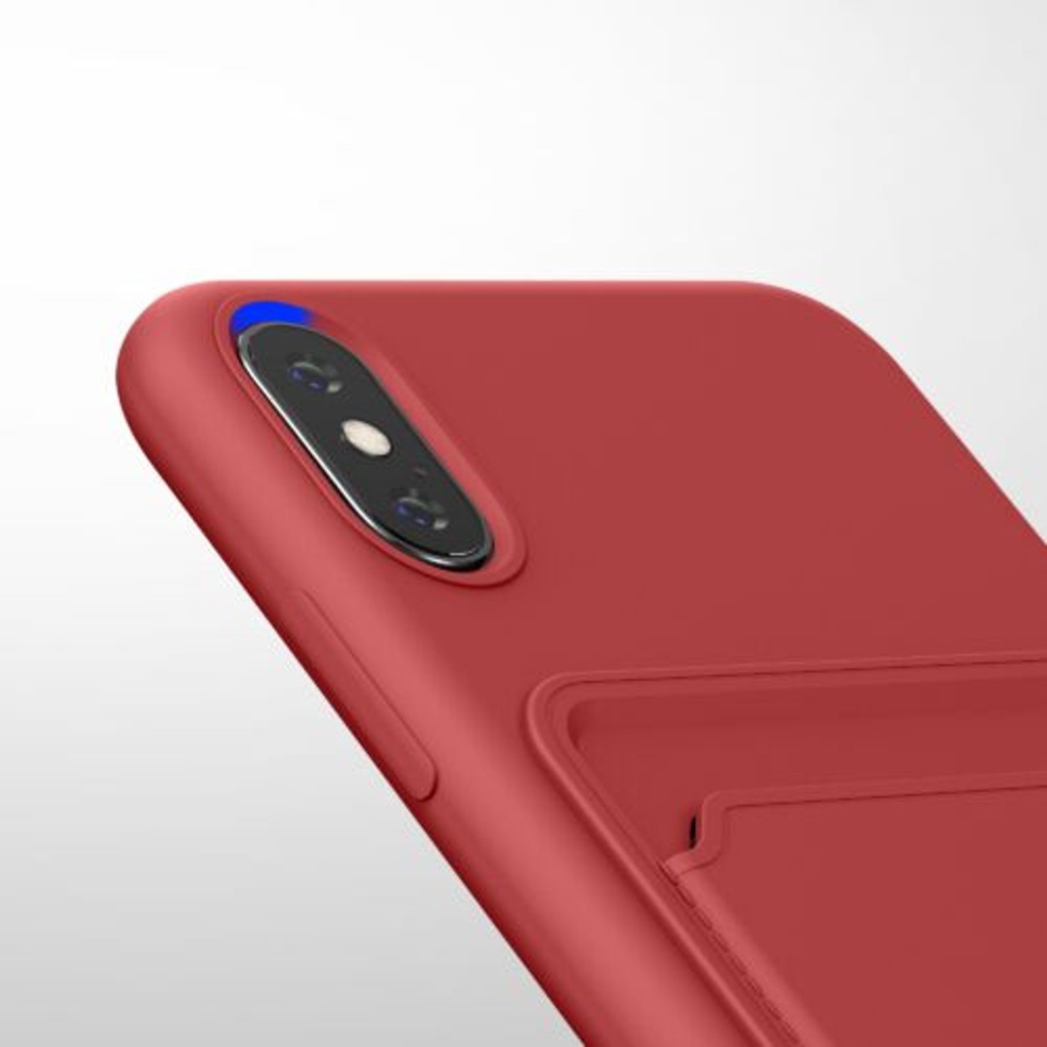 Husa Kwmobile pentru Apple iPhone XS, Silicon, Rosu, 55120.09 fotografia produsului View 8 L