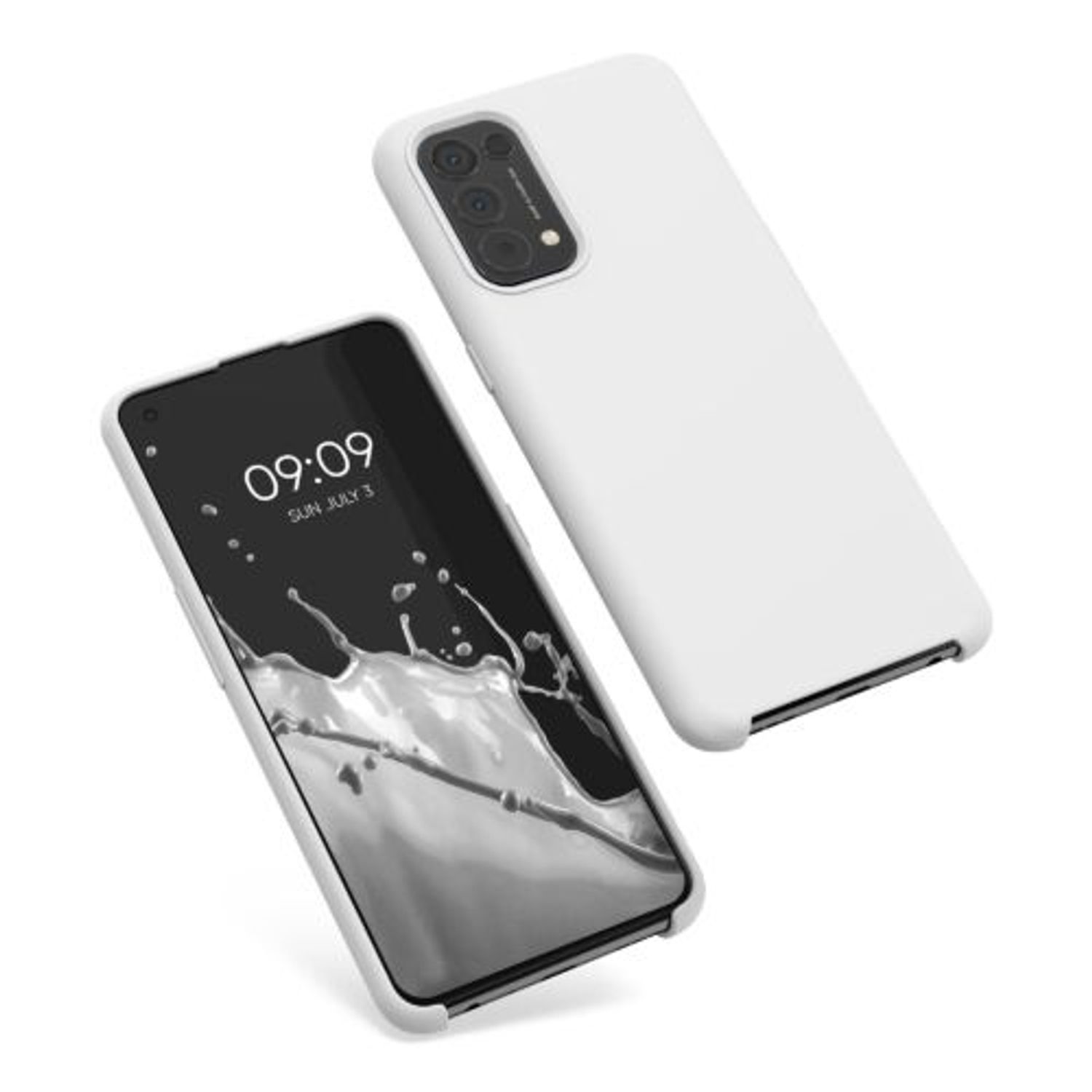 Husa pentru Oppo Find X3 Lite, Silicon, Alb, 55201.02 fotografia produsului View 2 L
