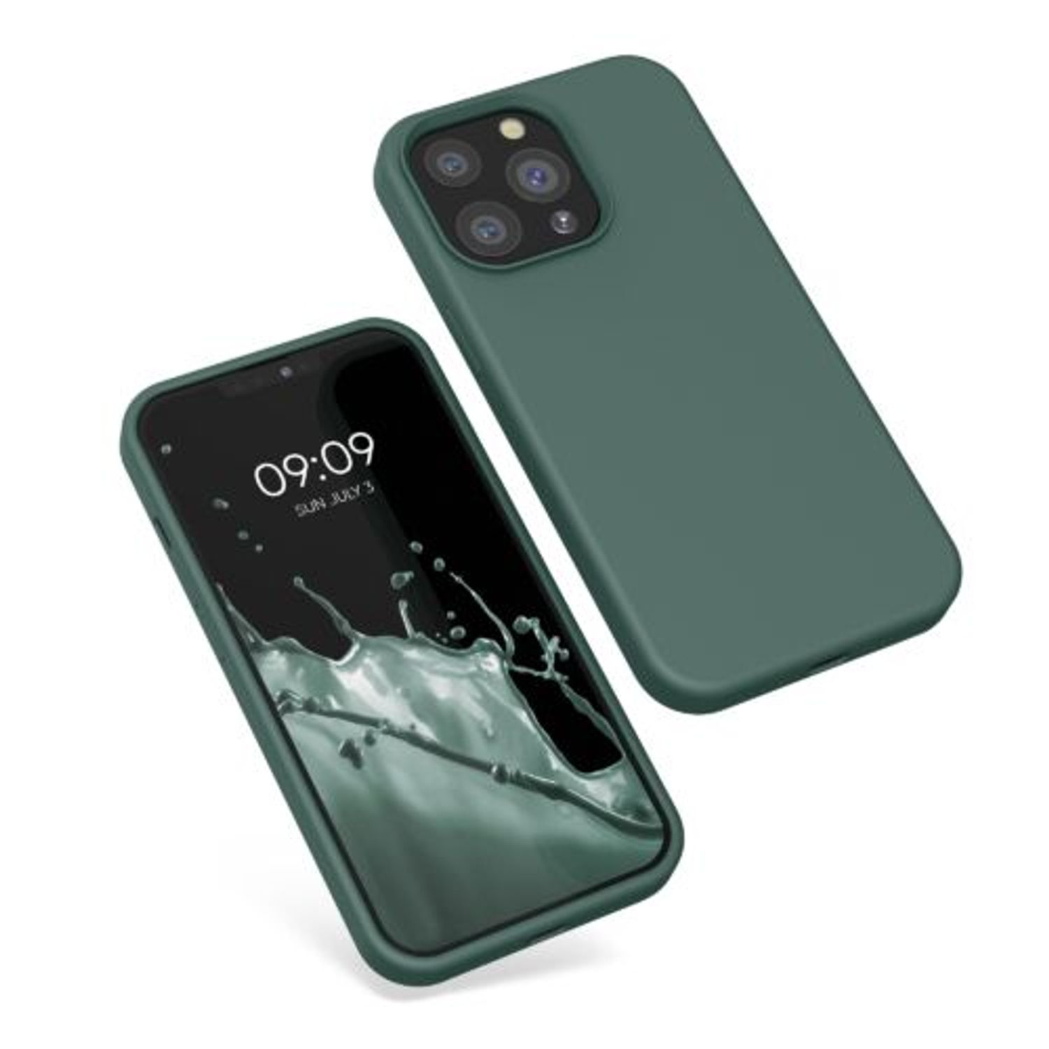 Husa Kwmobile pentru Apple iPhone 13 Pro, Silicon, Verde, 55880.171 fotografia produsului