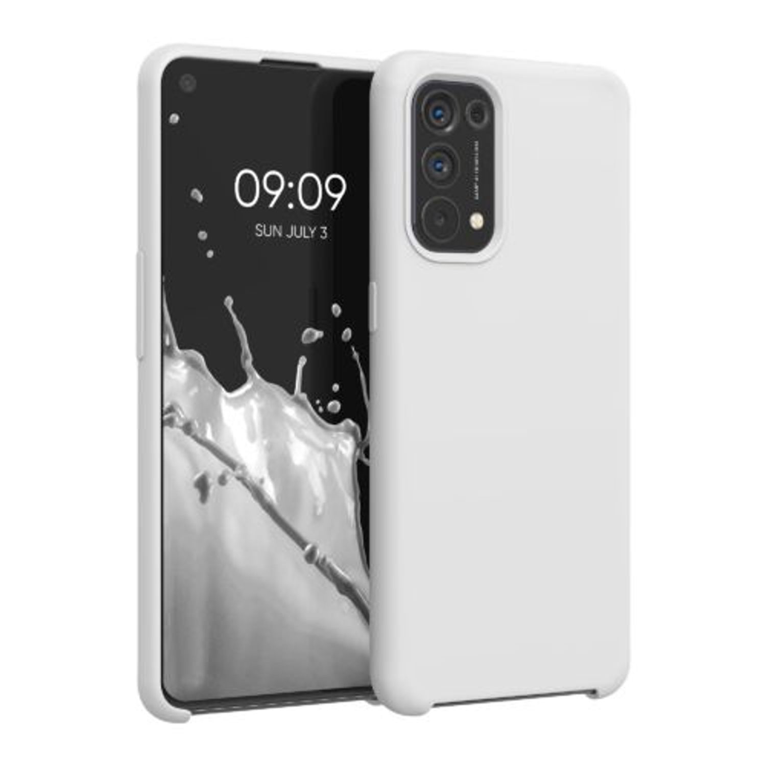 Husa pentru Oppo Find X3 Lite, Silicon, Alb, 55201.02 fotografia produsului