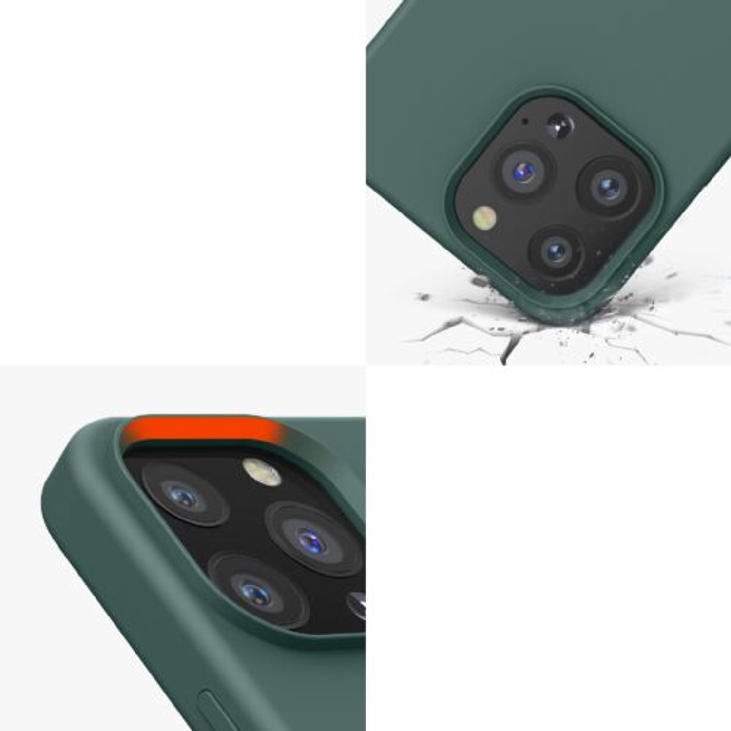 Husa Kwmobile pentru Apple iPhone 13 Pro, Silicon, Verde, 55880.171 fotografia produsului View 8 L
