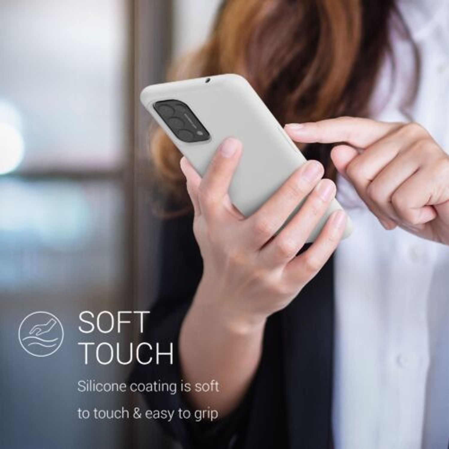 Husa pentru Oppo Find X3 Lite, Silicon, Alb, 55201.02 fotografia produsului View 5 L