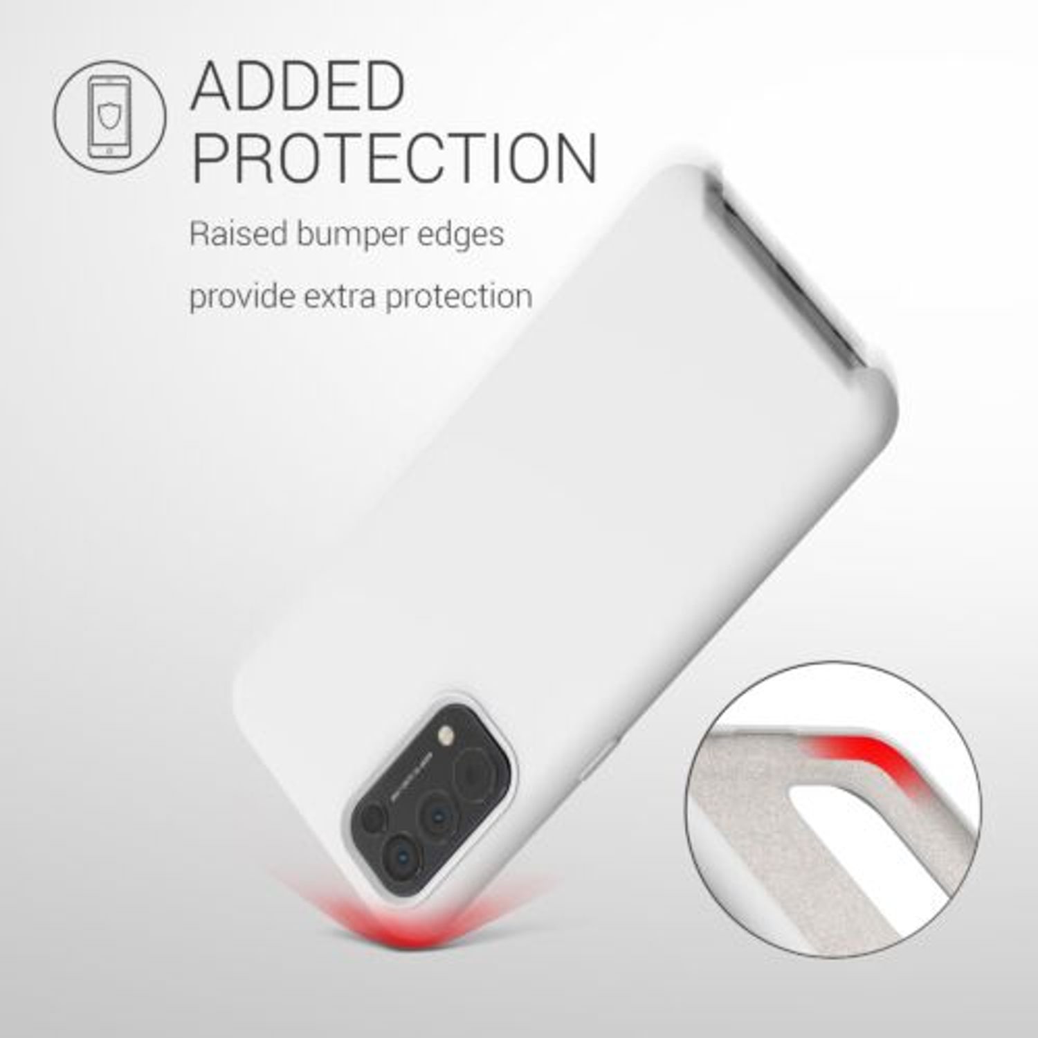 Husa pentru Oppo Find X3 Lite, Silicon, Alb, 55201.02 fotografia produsului View 6 L