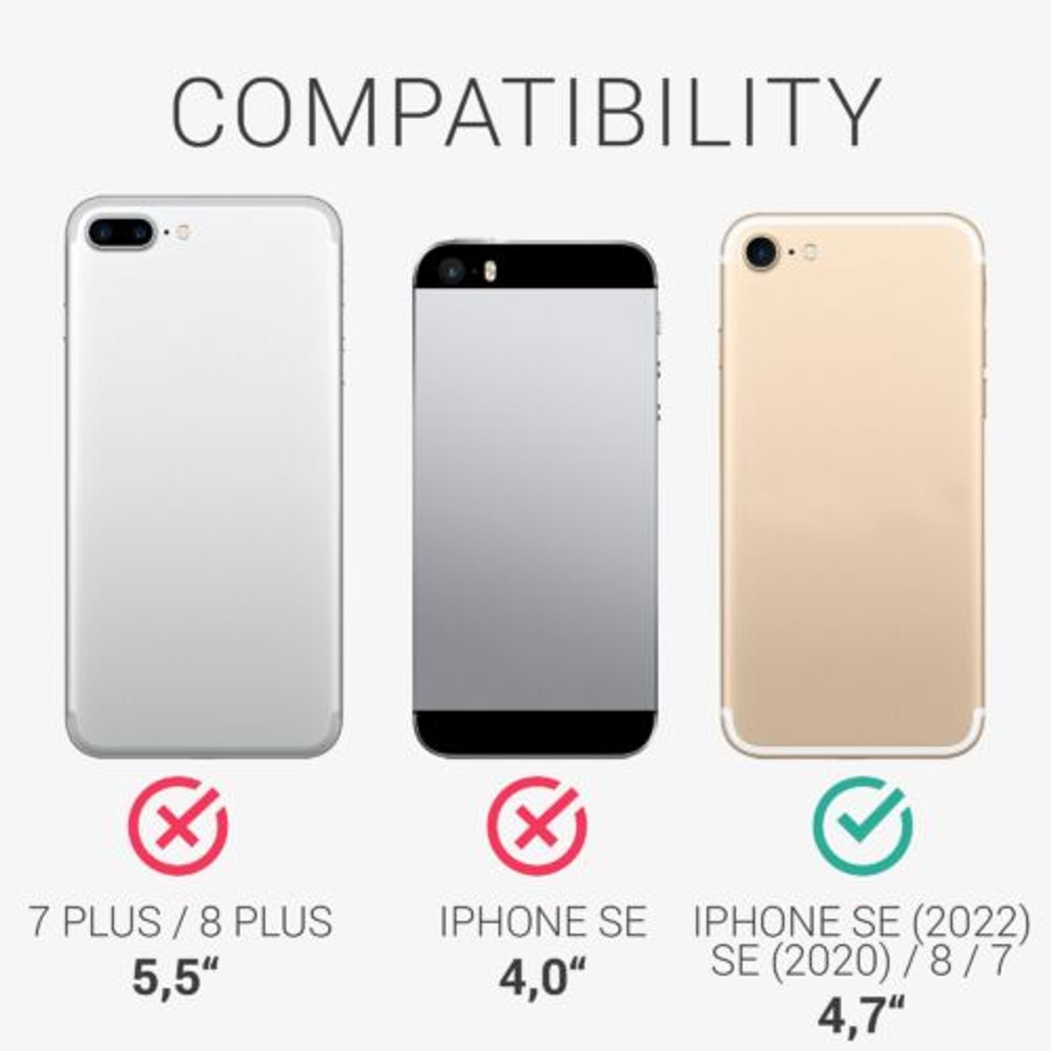 Husa Kwmobile pentru Apple iPhone 8/iPhone 7/iPhone SE 2, Silicon, Coral, 55117.76 fotografia produsului View 5 L