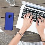 Husa Kwmobile pentru Samsung Galaxy S9, Silicon, Albastru, 44582.64 fotografia produsului View 2 S
