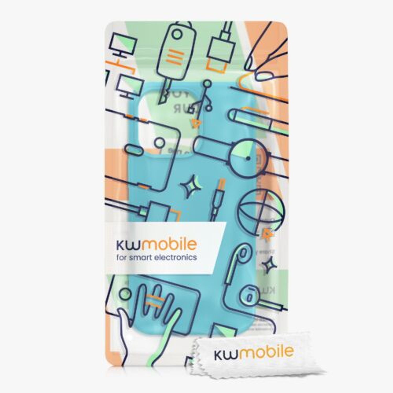 Husa Kwmobile pentru Apple iPhone 13 Pro, Silicon, Albastru, 55880.205 fotografia produsului View 7 L