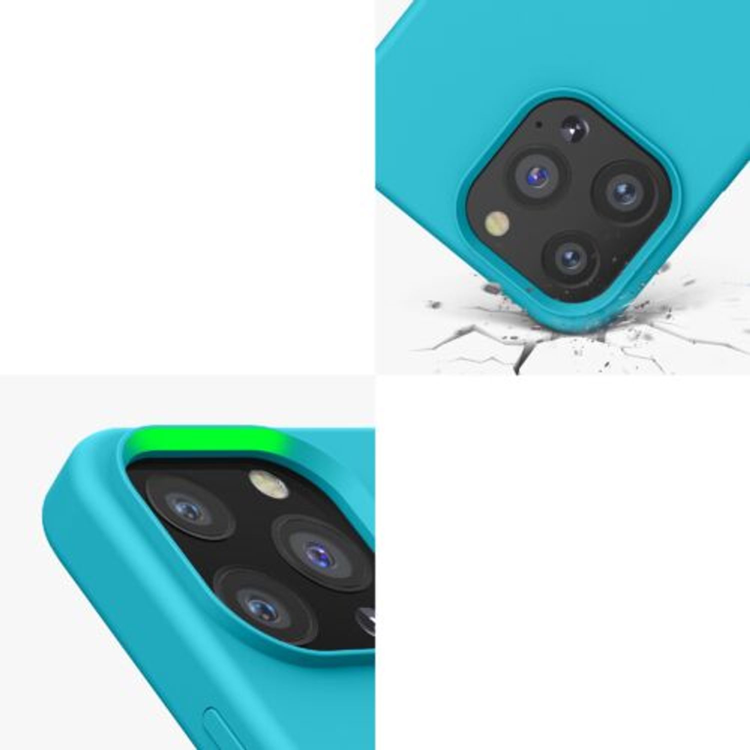 Husa Kwmobile pentru Apple iPhone 13 Pro, Silicon, Albastru, 55880.205 fotografia produsului View 8 L