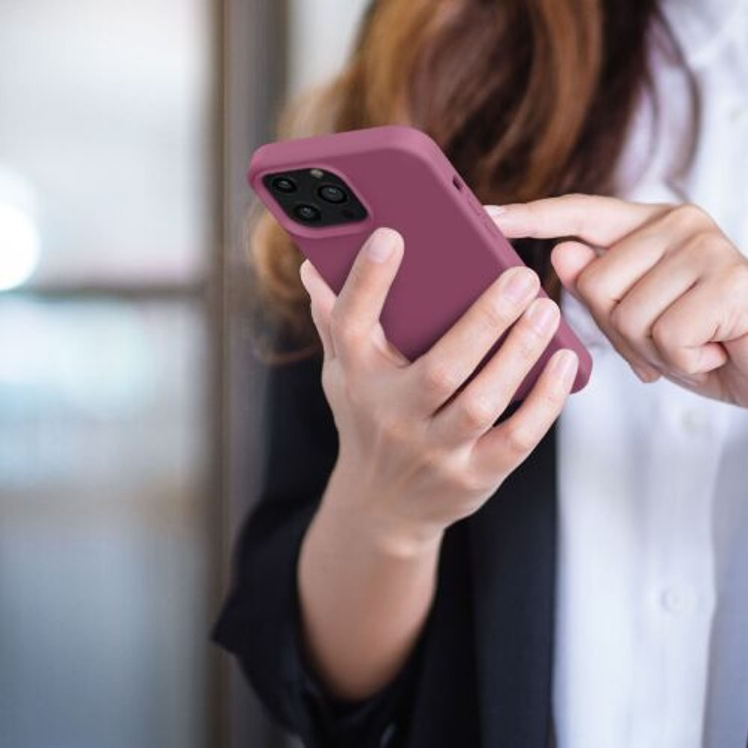 Husa Kwmobile pentru Apple iPhone 13 Pro Max, Silicon, Violet, 55881.167 fotografia produsului View 9 L