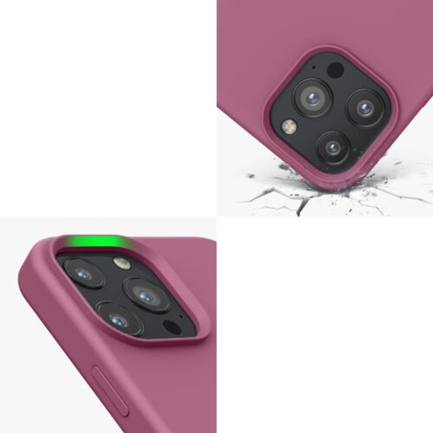 Husa Kwmobile pentru Apple iPhone 13 Pro Max, Silicon, Violet, 55881.167 fotografia produsului View 8 L