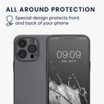 Husa Kwmobile pentru Apple iPhone 13 Pro, Silicon, Gri, 57516.232 fotografia produsului View 4 S