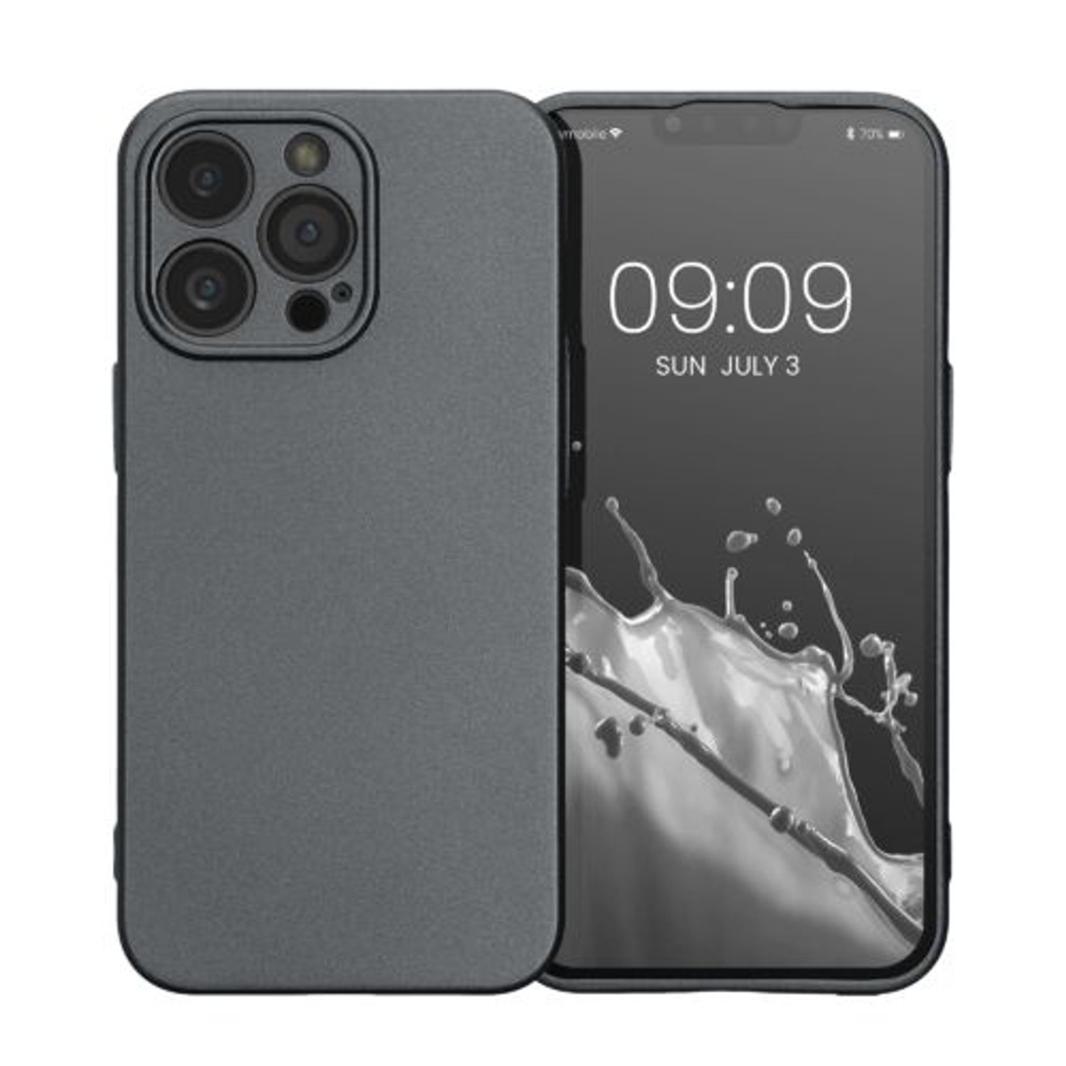 Husa Kwmobile pentru Apple iPhone 13 Pro, Silicon, Gri, 57516.232 fotografia produsului