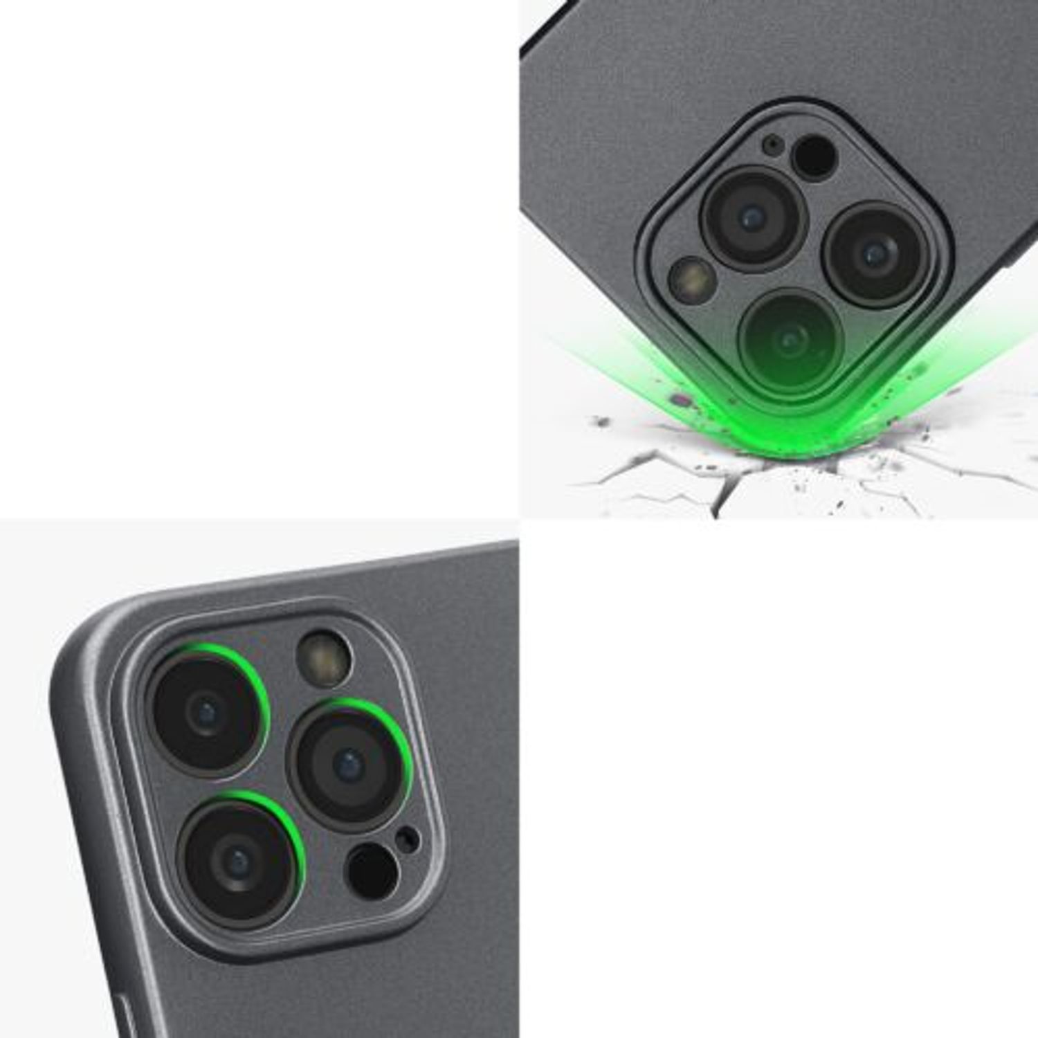 Husa Kwmobile pentru Apple iPhone 13 Pro, Silicon, Gri, 57516.232 fotografia produsului View 9 L