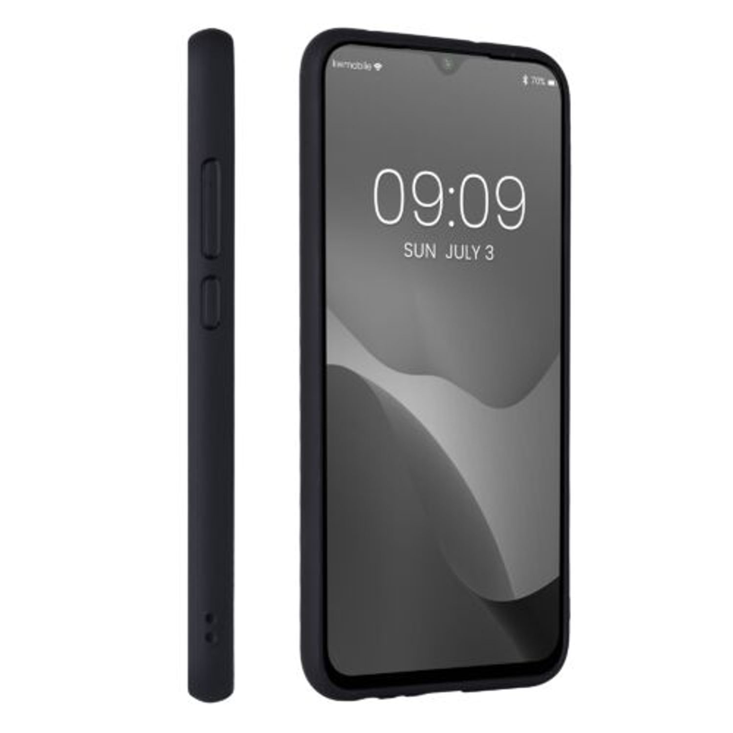 Husa Kwmobile pentru Xiaomi Redmi Note 8, Textil, Gri, 57491.22 fotografia produsului View 4 L