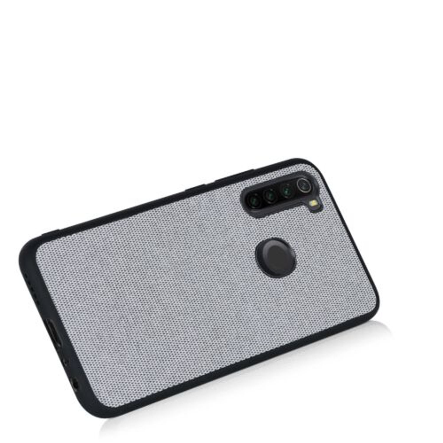 Husa Kwmobile pentru Xiaomi Redmi Note 8, Textil, Gri, 57491.22 fotografia produsului View 7 L