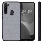 Husa Kwmobile pentru Xiaomi Redmi Note 8, Textil, Gri, 57491.22 fotografia produsului