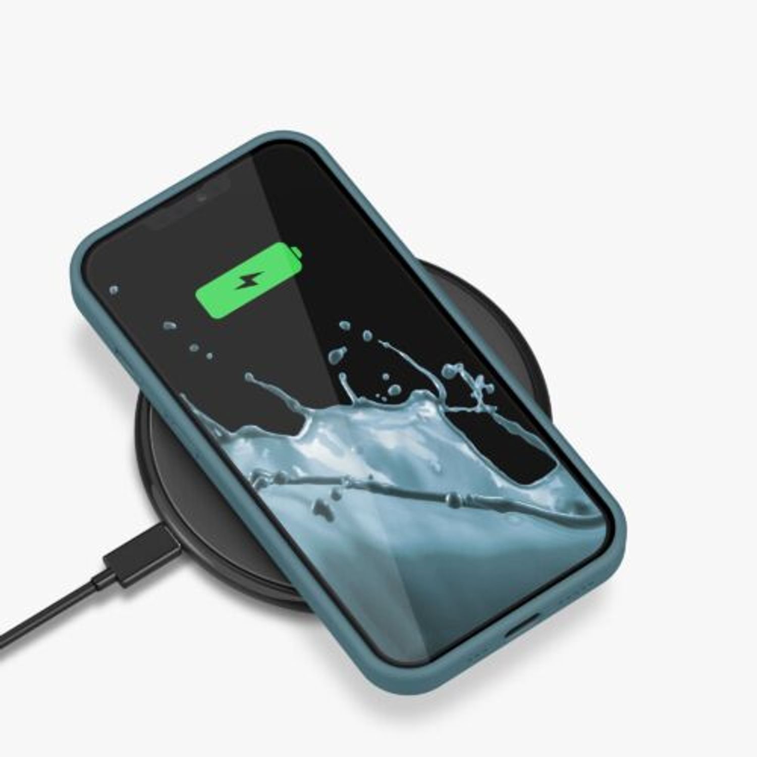 Husa Kwmobile pentru Apple iPhone 13, Silicon, Verde, 55878.207 fotografia produsului View 5 L