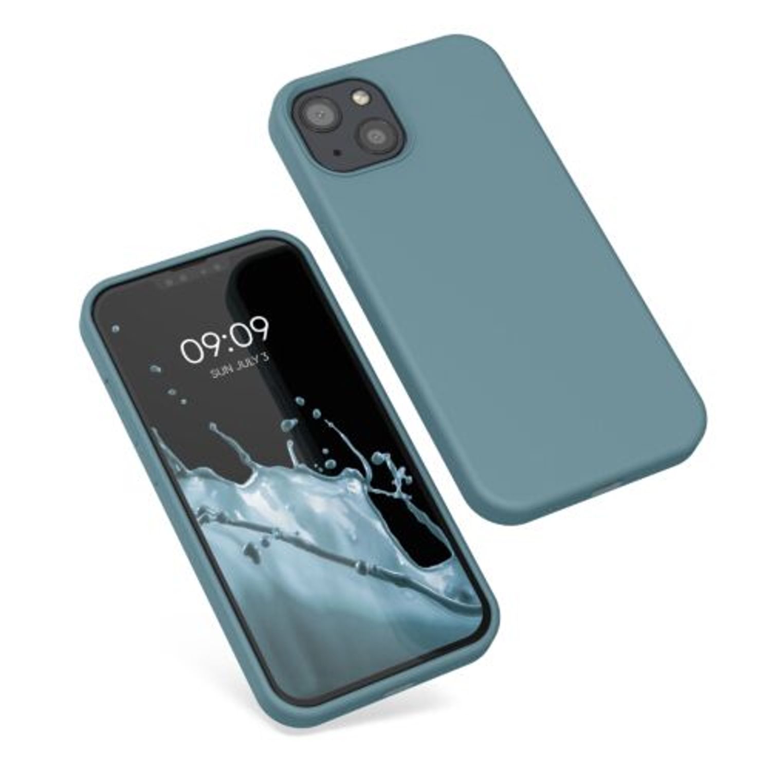 Husa Kwmobile pentru Apple iPhone 13, Silicon, Verde, 55878.207 fotografia produsului
