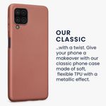 Husa Kwmobile pentru Samsung Galaxy M22, Silicon, Rose Gold, 56278.211 fotografia produsului View 3 S