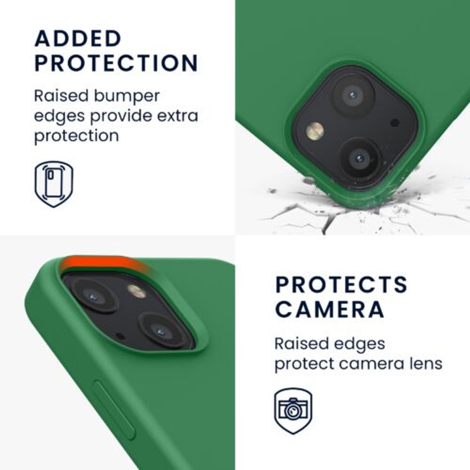 Husa Kwmobile pentru Apple iPhone 13 Mini, Silicon, Verde, 55877.227 fotografia produsului View 5 L