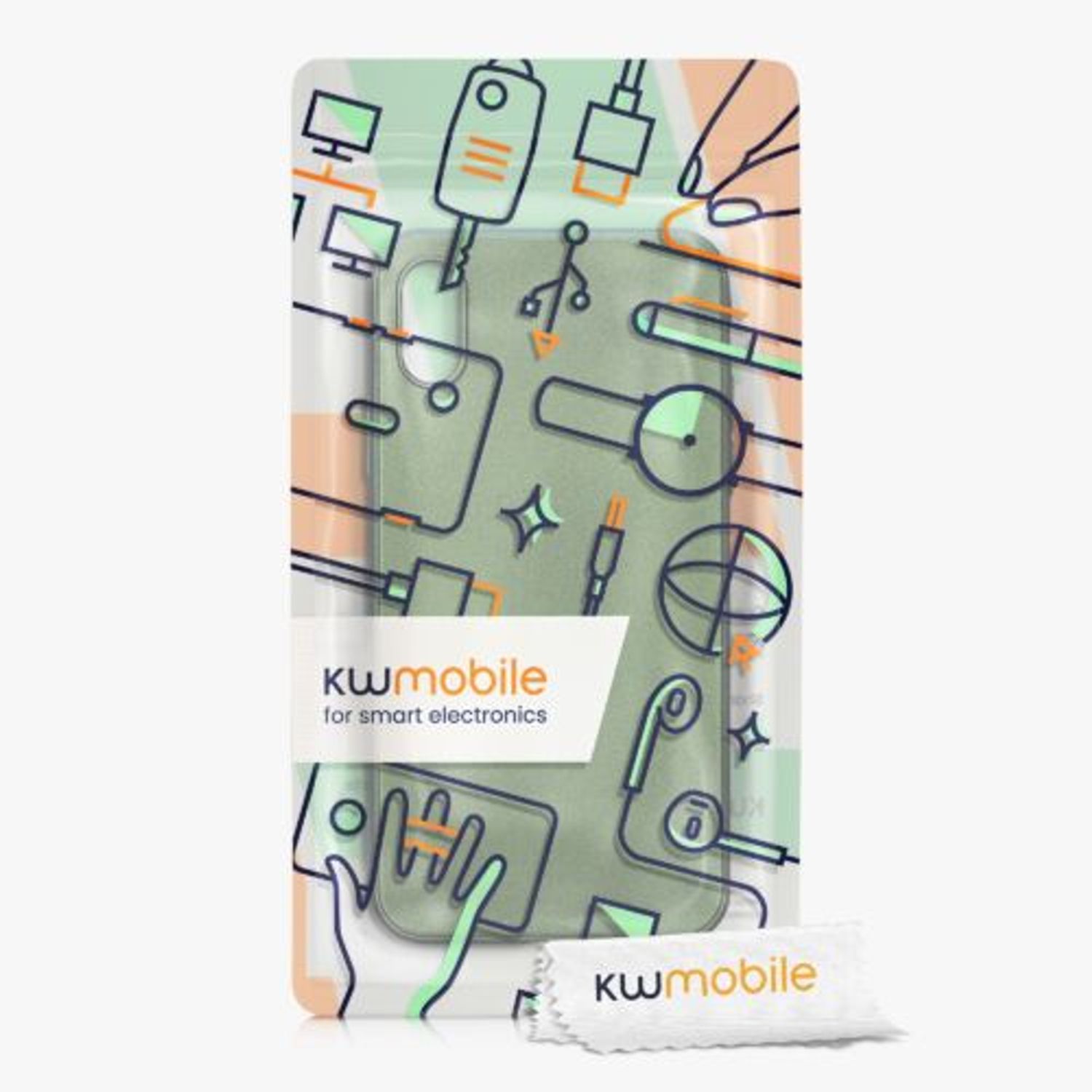 Husa Kwmobile pentru Apple iPhone X/iPhone XS, Silicon, Verde, 57510.233 fotografia produsului View 7 L