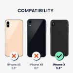 Husa Kwmobile pentru Apple iPhone X/iPhone XS, Silicon, Verde, 57510.233 fotografia produsului View 5 S