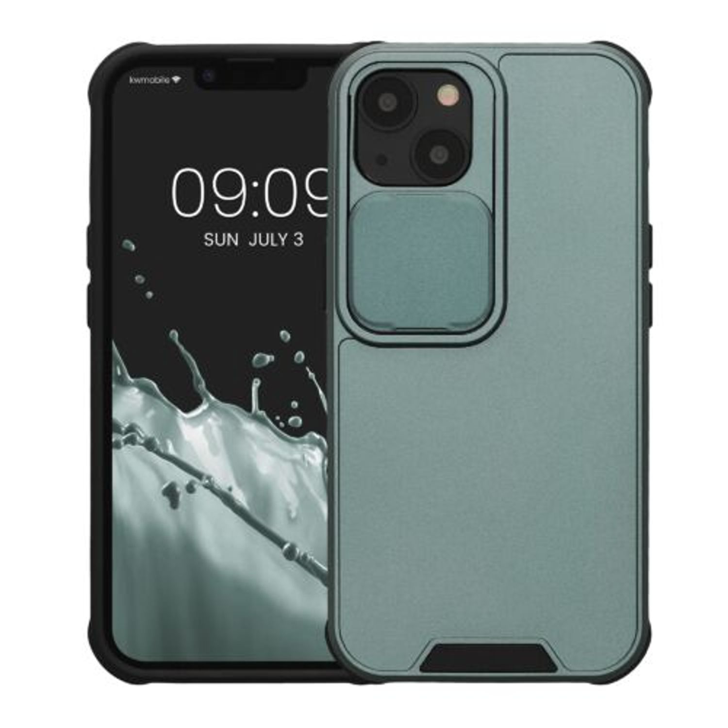 Husa Kwmobile pentru Apple iPhone 13, Silicon, Verde, 57507.80 fotografia produsului