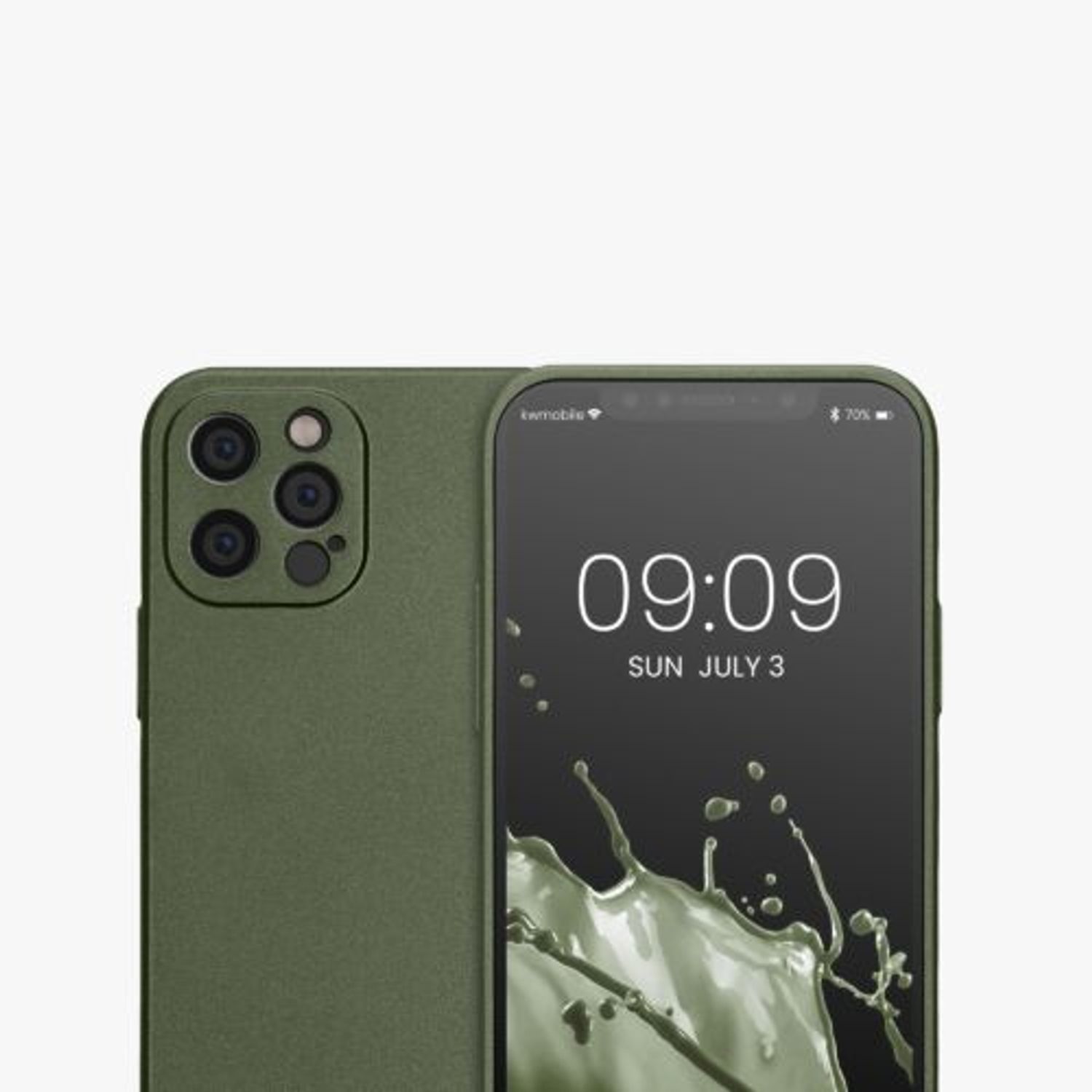 Husa Kwmobile pentru Apple iPhone 12 Pro, Silicon, Verde, 57514.233 fotografia produsului View 10 L