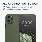 Husa Kwmobile pentru Apple iPhone 12 Pro, Silicon, Verde, 57514.233 fotografia produsului View 6 S