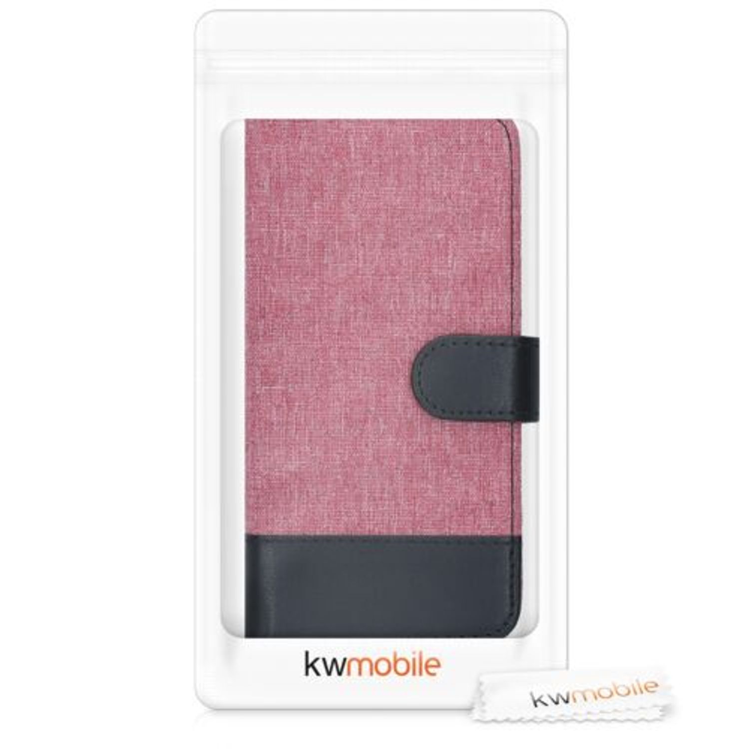 Husa pentru LG G6, Textil, Roz, 41017.10 fotografia produsului View 7 L