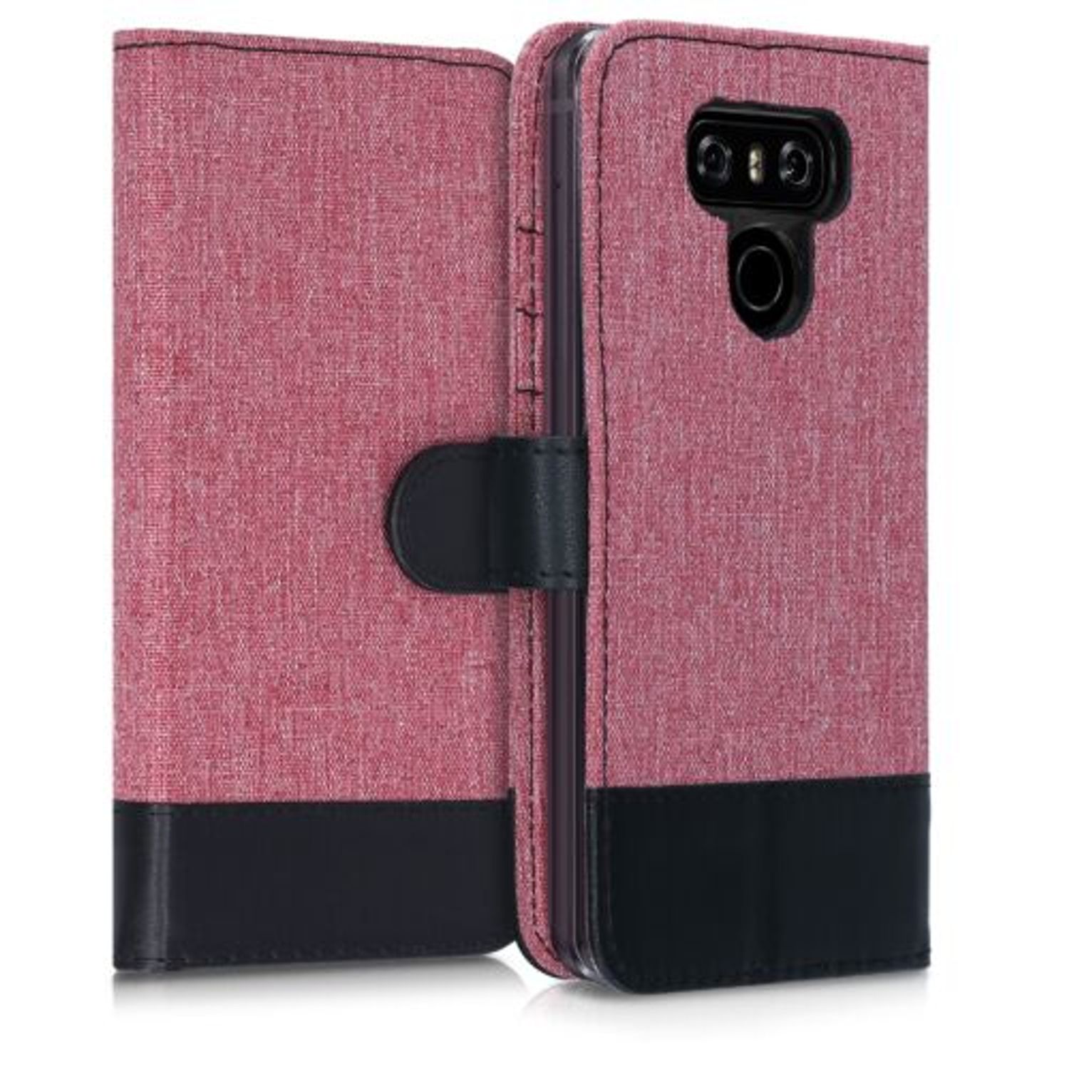 Husa pentru LG G6, Textil, Roz, 41017.10 fotografia produsului View 4 L