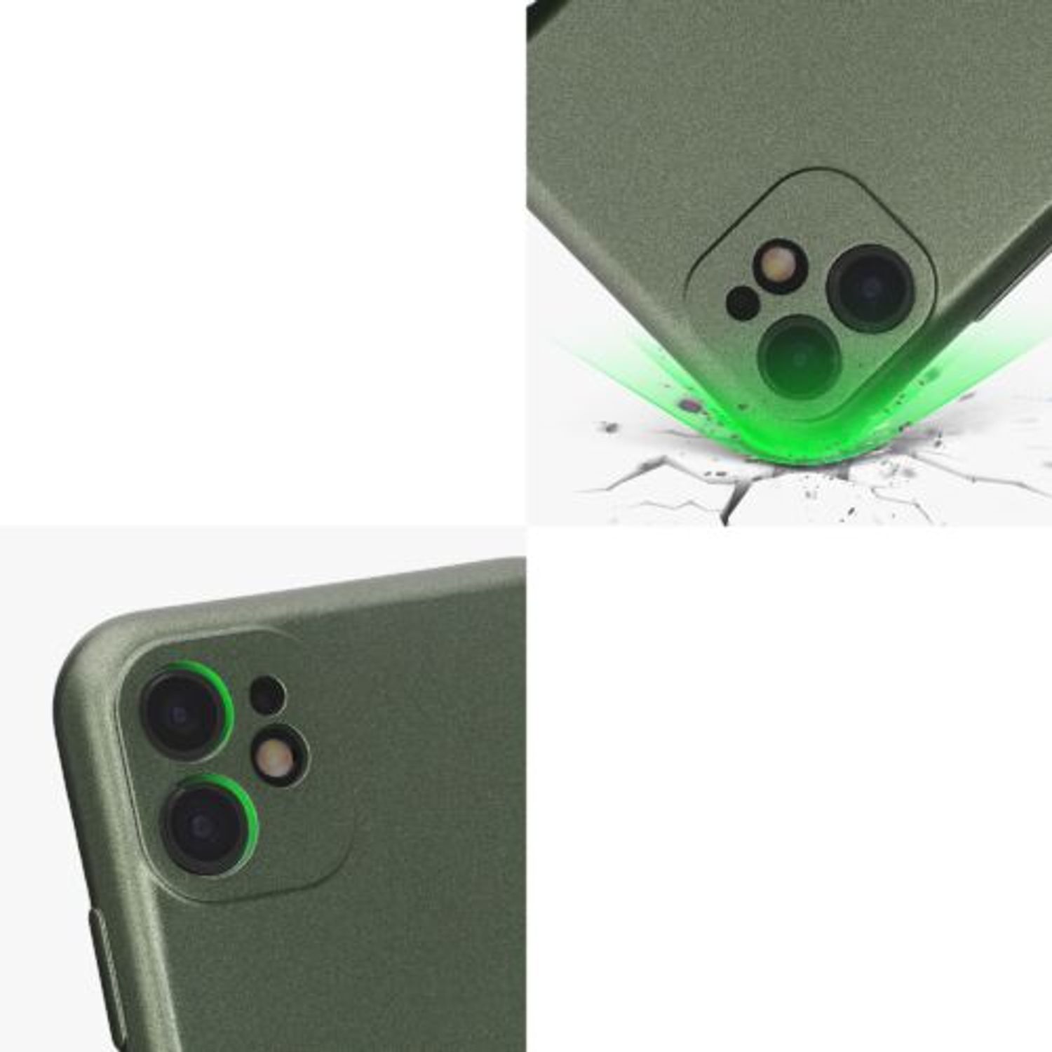 Husa Kwmobile pentru Apple iPhone 11, Silicon, Verde, 57512.233 fotografia produsului View 8 L