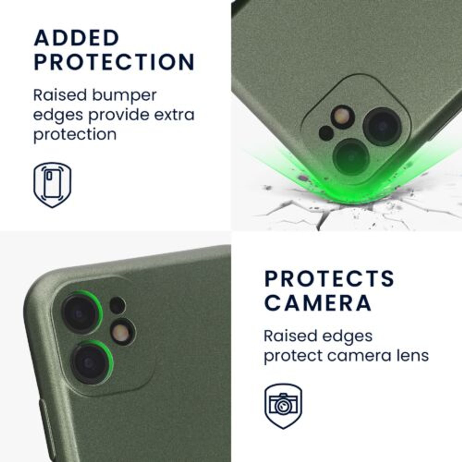 Husa Kwmobile pentru Apple iPhone 11, Silicon, Verde, 57512.233 fotografia produsului View 3 L