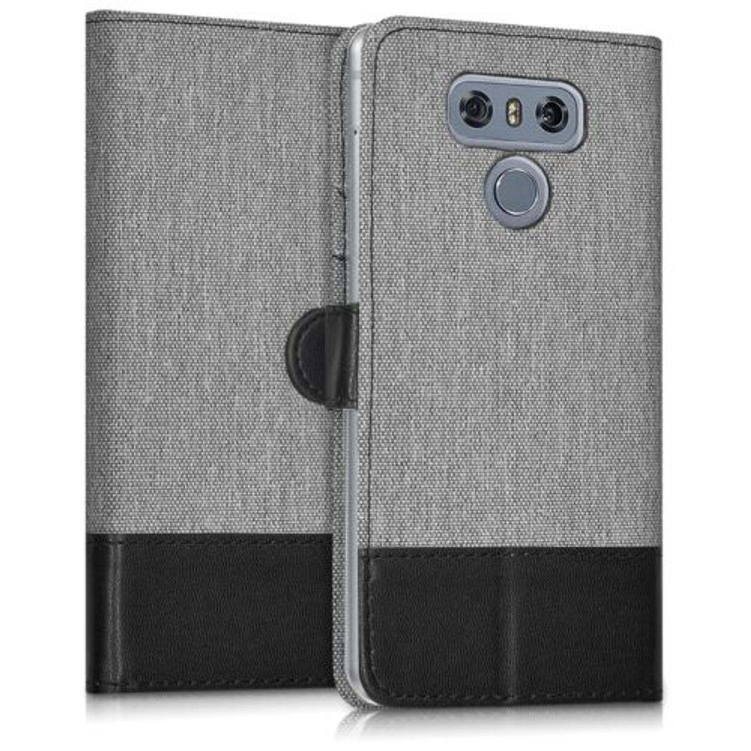 Husa pentru LG G6, Textil, Gri, 41017.22 fotografia produsului View 3 L