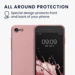 Husa Kwmobile pentru Apple iPhone 8/iPhone 7/iPhone SE 2, Silicon, Rose Gold, 57509.31 fotografia produsului View 3 S